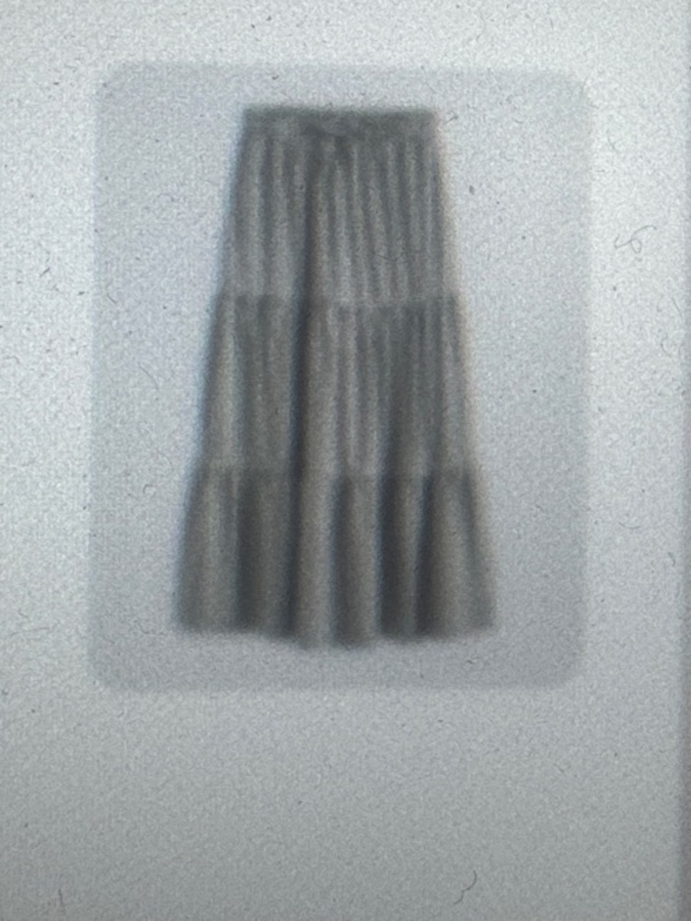 Women’s Tiered Maxi Skirt with Elastic Waist - Gray